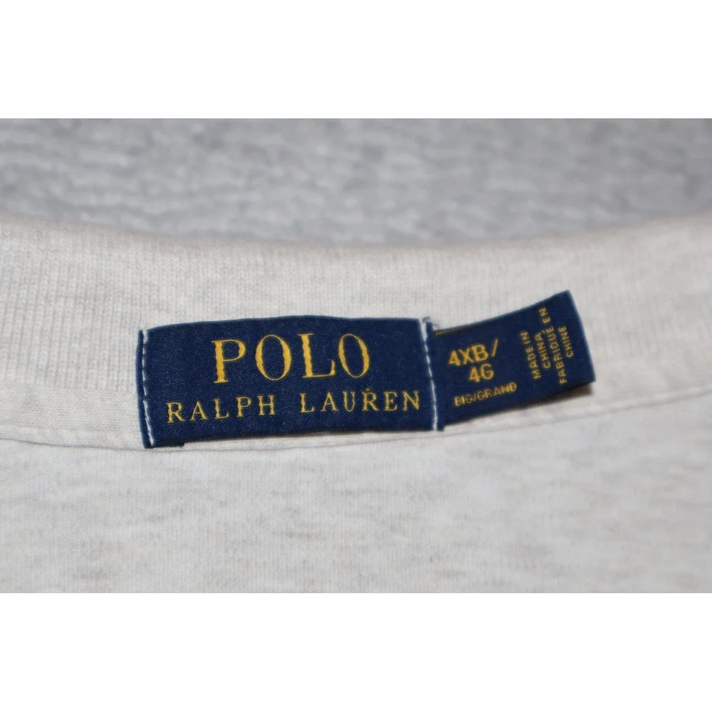 Polo Ralph Lauren Polo Golf Shirt Mens 4XB BIG Heather Gray Pony Logo